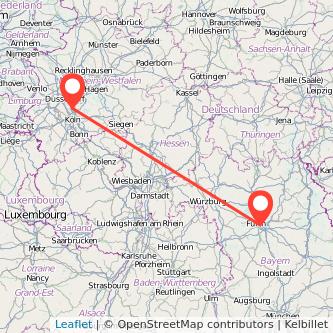 Nürnberg Langenfeld Mitfahrgelegenheit Karte