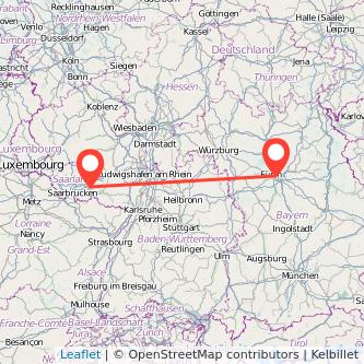 Nürnberg Homburg Mitfahrgelegenheit Karte