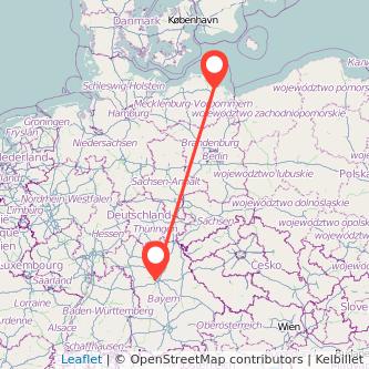 Nürnberg Greifswald Mitfahrgelegenheit Karte