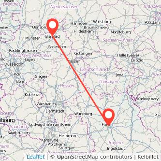 Nürnberg Bielefeld Mitfahrgelegenheit Karte