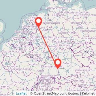Nordhorn Neu-Ulm Mitfahrgelegenheit Karte