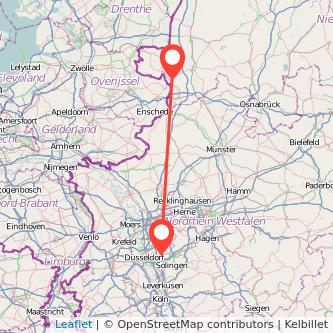 Nordhorn Mettmann Mitfahrgelegenheit Karte