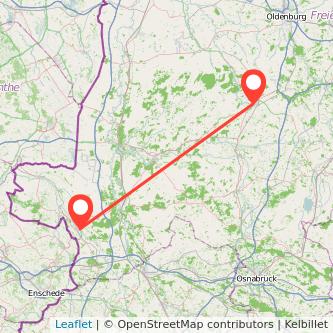 Nordhorn Cloppenburg Mitfahrgelegenheit Karte