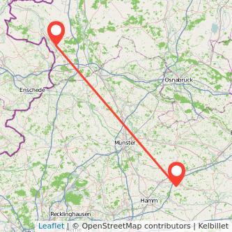 Nordhorn Beckum Mitfahrgelegenheit Karte