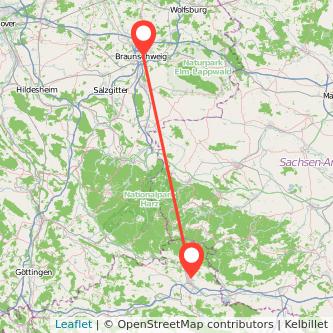 Nordhausen Braunschweig Mitfahrgelegenheit Karte