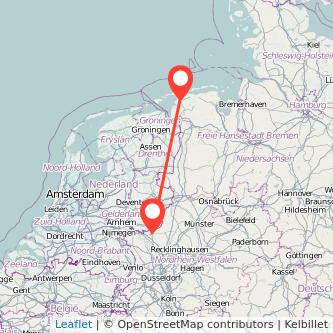 Norden Bocholt Bus Karte