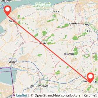 Norddeich Westerstede Bahn Karte