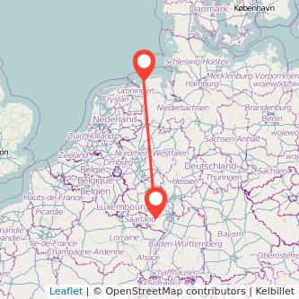 Norddeich Kaiserslautern Bahn Karte