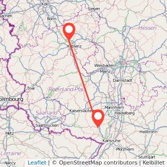 Neuwied Landau in der Pfalz Mitfahrgelegenheit Karte