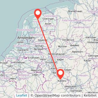 Neuwied Leeuwarden Mitfahrgelegenheit Karte