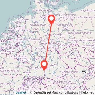 Neu-Ulm Salzwedel Bahn Karte