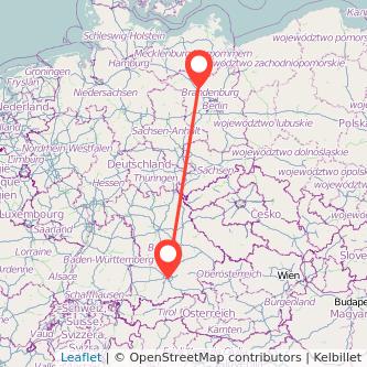Neuruppin München Mitfahrgelegenheit Karte