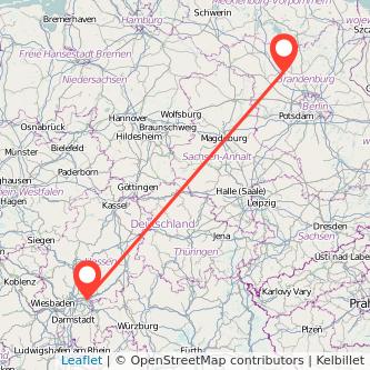 Neuruppin Hanau Mitfahrgelegenheit Karte