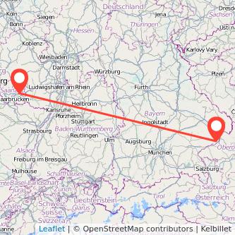 Neunkirchen Bad Füssing Bus Karte