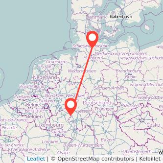 Neumünster Limburg Bahn Karte
