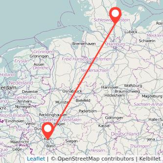 Neumünster Köln Mitfahrgelegenheit Karte