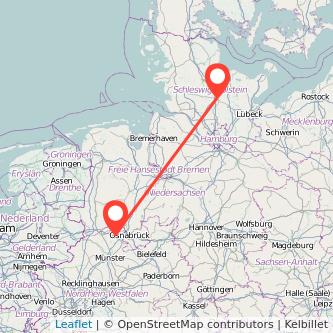 Neumünster Ibbenbüren Bahn Karte