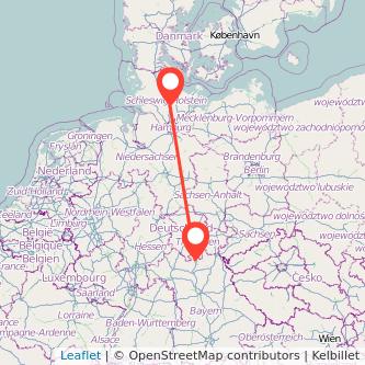 Neumünster Coburg Bus Karte