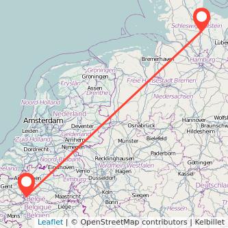 Neumünster Brüssel Bahn Karte