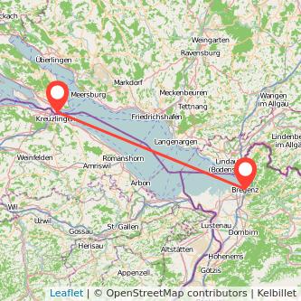Bregenz Konstanz Mitfahrgelegenheit Karte