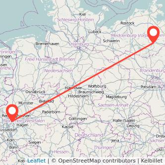Neubrandenburg Essen Mitfahrgelegenheit Karte