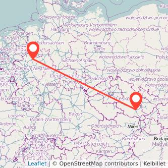 Münster Brünn Bahn Karte