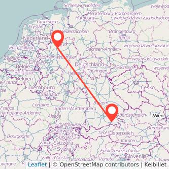 Münster Prien am Chiemsee Bahn Karte