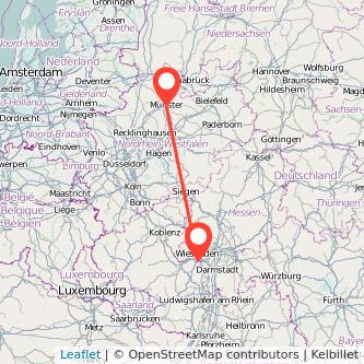 Münster Mainz Mitfahrgelegenheit Karte