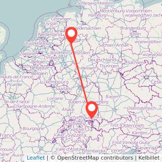 Münster Friedrichshafen Mitfahrgelegenheit Karte