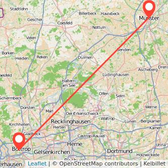 Münster Bottrop Mitfahrgelegenheit Karte