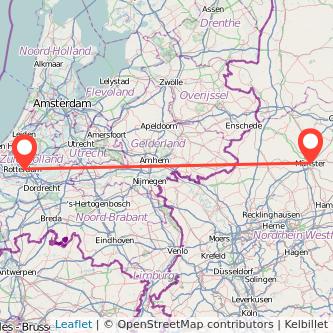 Münster Rotterdam Mitfahrgelegenheit Karte