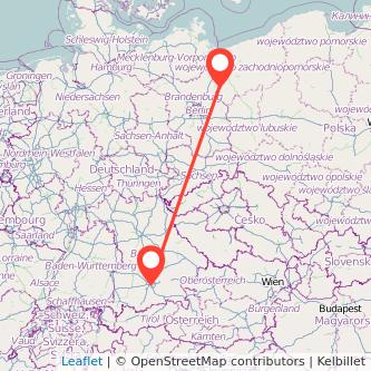 München Schwedt (Oder) Mitfahrgelegenheit Karte