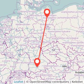 München Neubrandenburg Mitfahrgelegenheit Karte