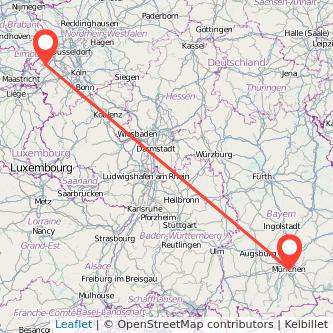 München Hückelhoven Mitfahrgelegenheit Karte