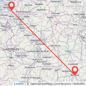 München Goch Mitfahrgelegenheit Karte