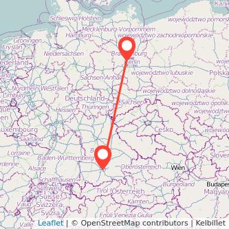 München Falkensee Mitfahrgelegenheit Karte