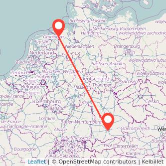 München Emden Mitfahrgelegenheit Karte
