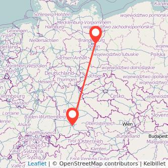 München Bernau bei Berlin Mitfahrgelegenheit Karte