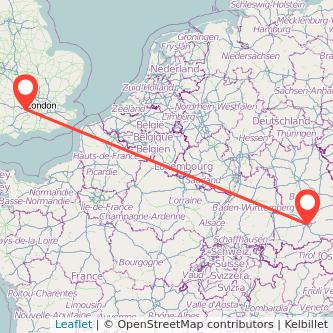 Munich Wokingham train map