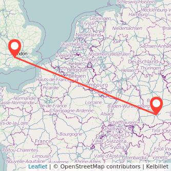 Munich Woking train map