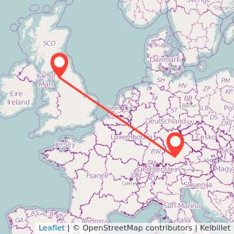 Munich Windermere train map