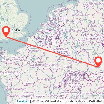 Munich Southampton bus map