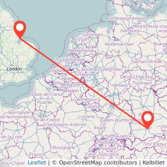 Munich Skegness train map