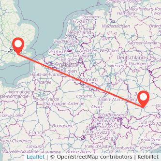 Munich Sevenoaks train map