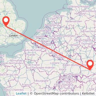 Munich Rugby train map