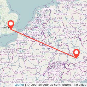 Munich Maidstone train map