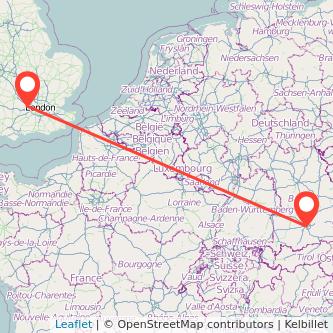 Munich Maidenhead train map