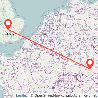 Munich Leighton Buzzard train map