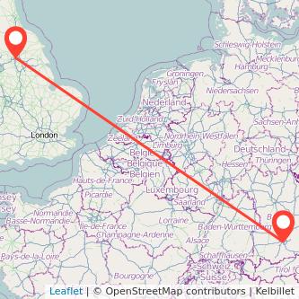 Munich Leeds bus map