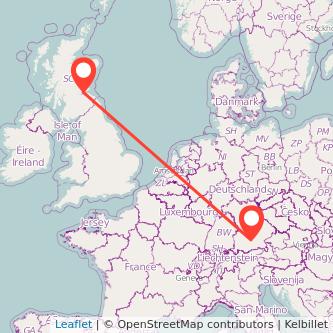 Munich Kirkcaldy train map